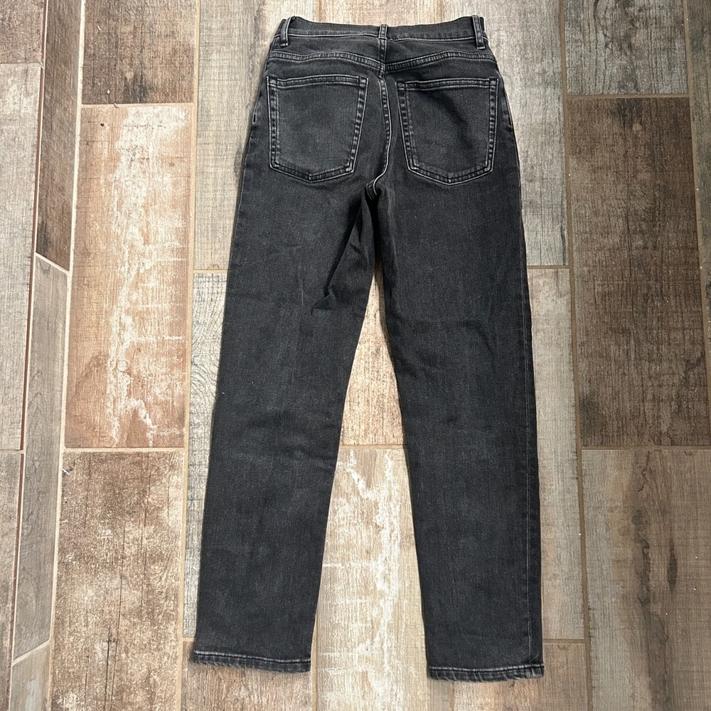 Everlane The Cheeky Jean Washed Black Wash Hi-Rise Size 24 Crop - Picture 7 of 7